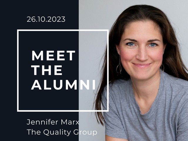 ABGESAGT: Meet the MCM-Alumni - Jennifer Marx von The Quality Group