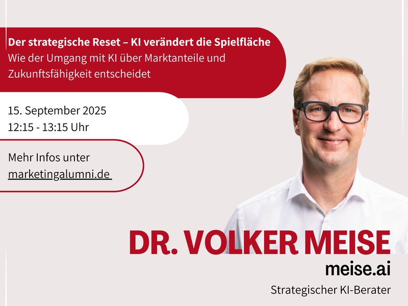 Virtueller Lunchbreak-Impuls „Der strategische Reset – KI verändert die Spielfläche“
